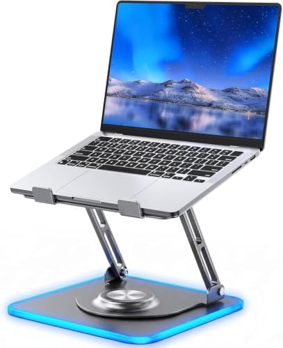360° Roterende Laptop-stativ med RGB-lys