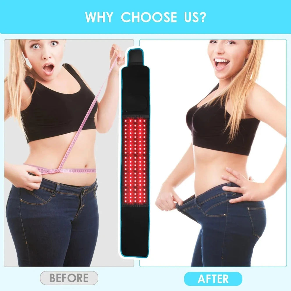 Red Light Therapy Waist Wrap for Muscle Soreness