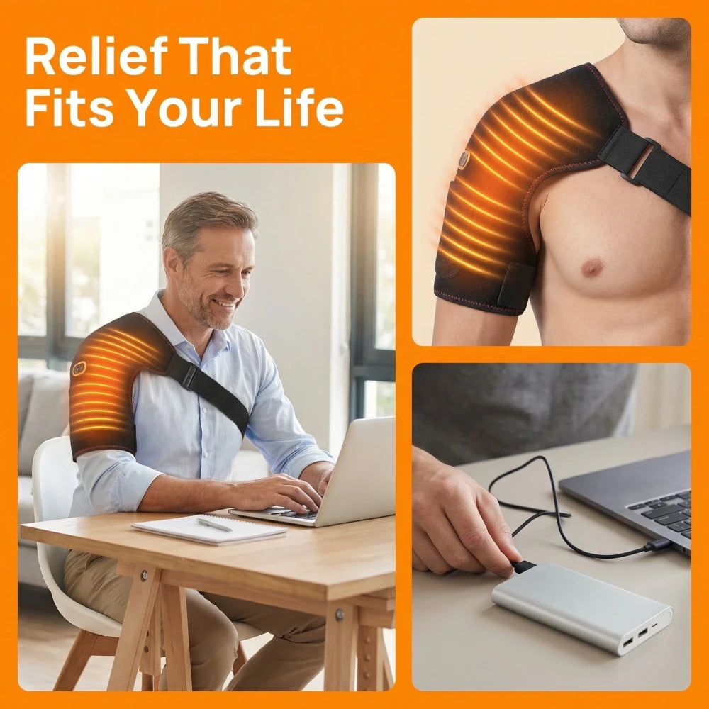 Electric Heating Shoulder Massager Wrap