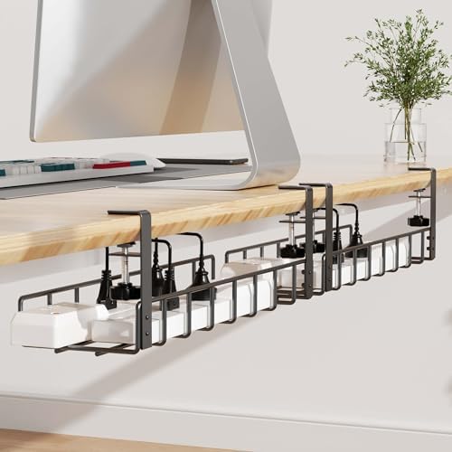 2-pakning Kabelhåndtering under pulten – No Drill