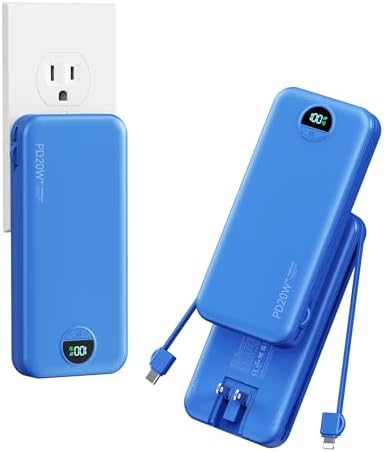 Kompakt Veggplugg-lader & Powerbank Hybrid