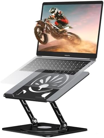 Aluminium Laptop Riser med 360° Base