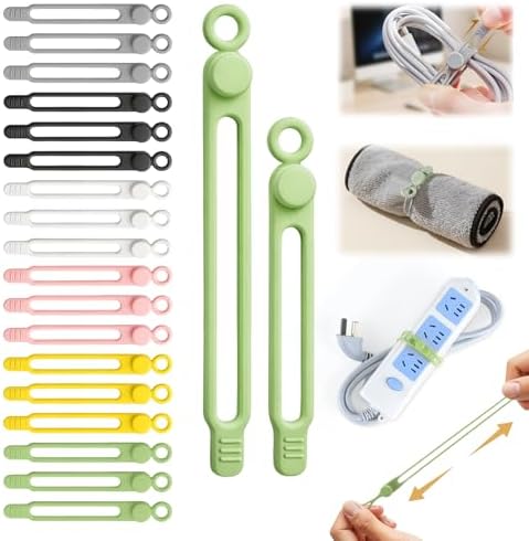 30-pakning Elastiske Kabelstropper – Pro Organisering