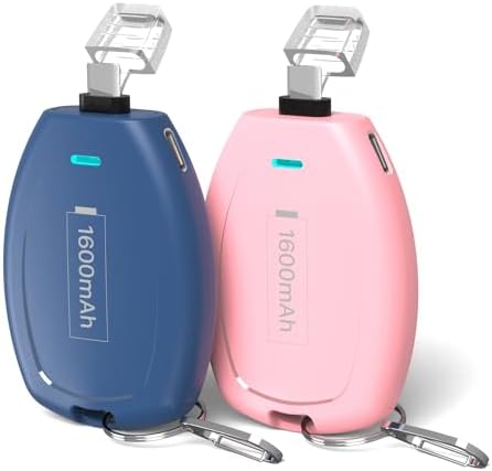USB-C Keychain Mini Lader – 2-pakning